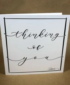 Pamela Anderson White Cursive Greeting Cards