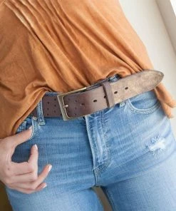 Sublime Clothing Boutique Accessories Embrazio Perforata Curved Belt