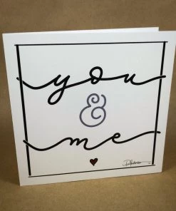 Pamela Anderson White Cursive Greeting Cards