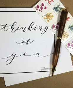 Pamela Anderson White Cursive Greeting Cards