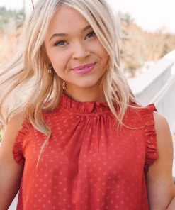 La Miel Pip Ruffle Tank Tops