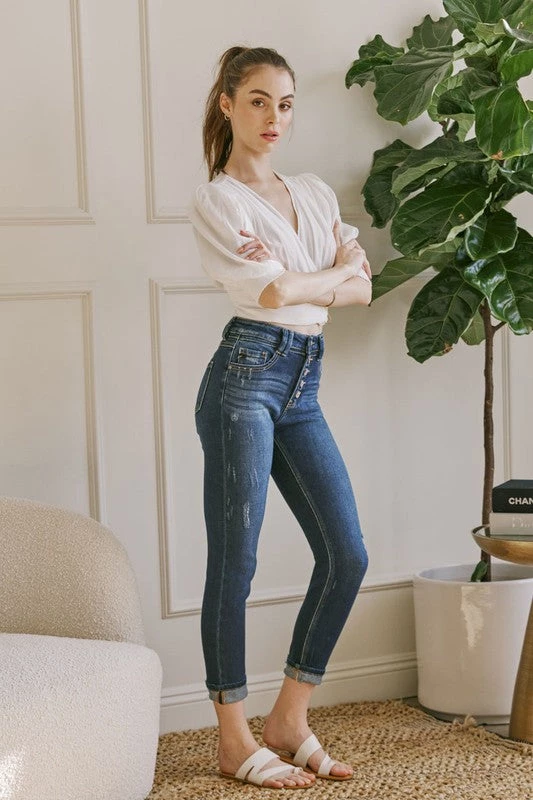 Kancan Bottoms Rhodes Slim Straight Denim 4 Kancan Bottoms Rhodes Slim Straight Denim