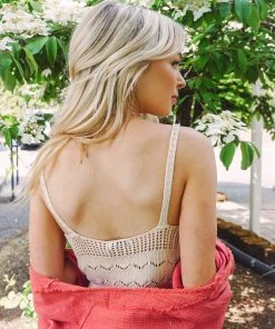 Lush Clothing Tops Lively Crochet Tank