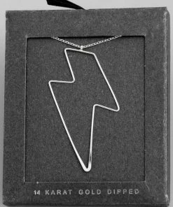 Fame Accessories Wire Lightening Charm Necklace