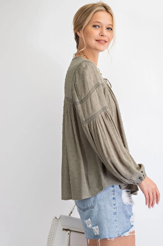 Easel Tops Dot To Dot Blouse 14 Easel Tops Dot To Dot Blouse