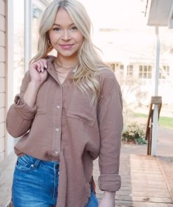 La Miel Tops Celia Button Down 57 La Miel Tops Celia Button Down