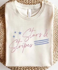 Oat Collective Stars & Stripes Graphic Tee Tops