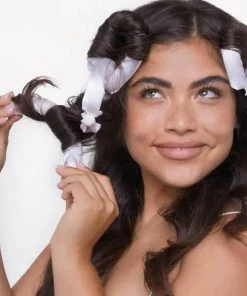 Beauty Kitsch Satin Heatless Pillow Rollers 6pc