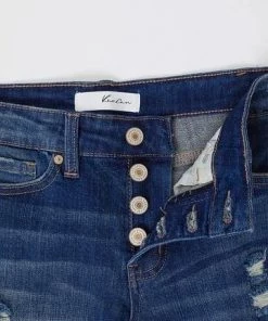 Kancan Arlo Mid Rise Denim Bottoms