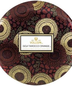 Voluspa Goji Tarocco Orange 3 Wick Tin