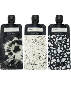 Kitsch Refillable 3pc Travel Pouch Set Beauty