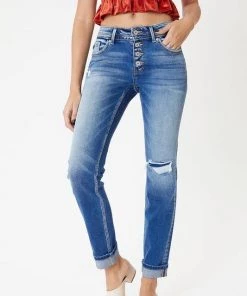 Kancan Newton Mid Rise Denim Bottoms