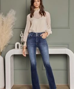 Kancan Bottoms Dante High Rise Bootcut Denim