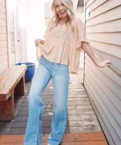 Promesa Derby Peplum Blouse