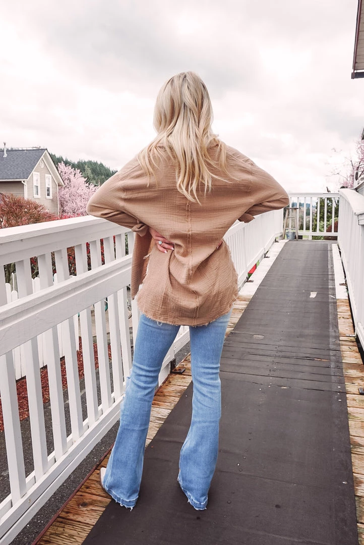 La Miel Tops Celia Button Down 10 La Miel Tops Celia Button Down