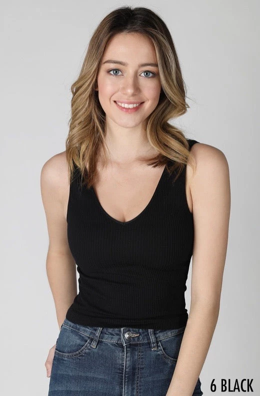 Tops NikiBiki Ruby Ribbed Crop Tank 30 Tops NikiBiki Ruby Ribbed Crop Tank