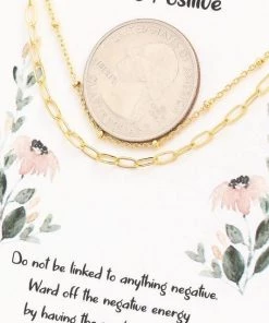 Sublime Clothing Boutique Be Positive Necklace Accessories