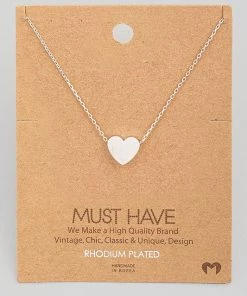 Fame Accessories Mini Heart Pendant Necklace