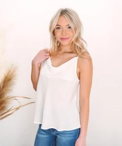 La Miel Brindle Polka Dot Tank Tops