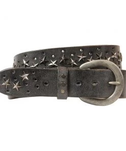 Embrazio Accessories Embracing Star Curved Leather Belt