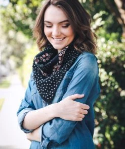 Sublime Clothing Boutique Dark Floral Bandana Accessories
