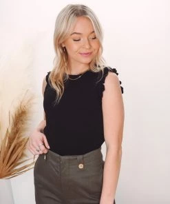 La Miel Tops Brynnie Ruffle Tank