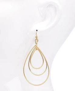 Urbanista Tiered Teardrop Dangle Earrings Accessories