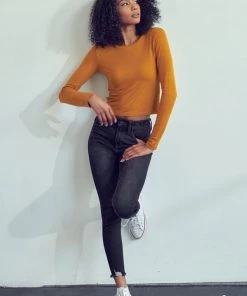 Kancan Bottoms Jax Mid Rise Denim