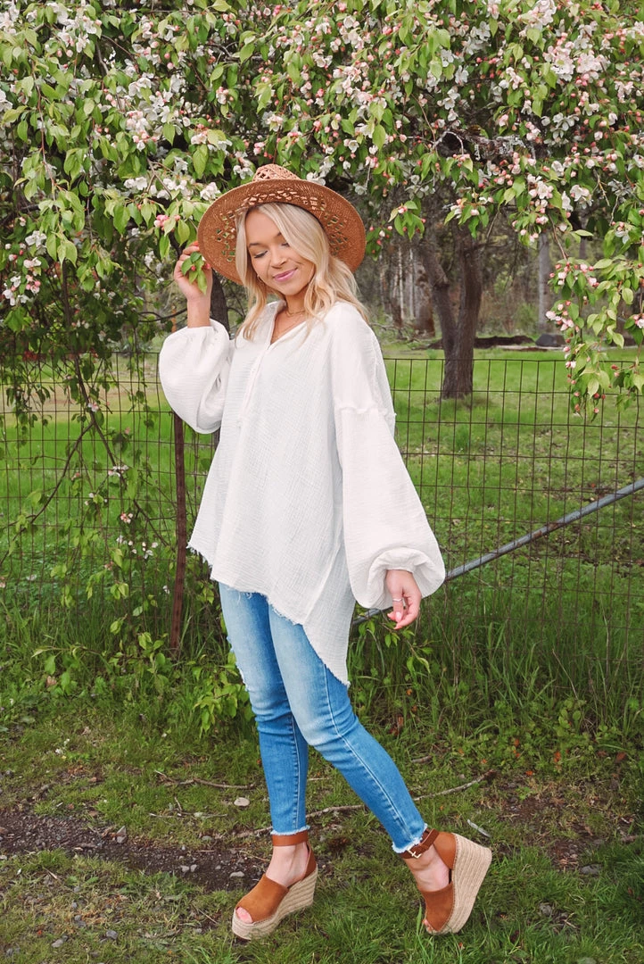 Promesa Tops Ollie Gauze Pullover 3 Promesa Tops Ollie Gauze Pullover