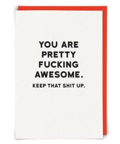 Red Back Cards Black Letter Greeting Cards