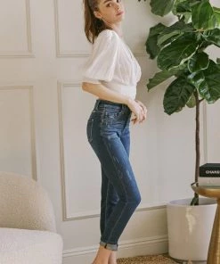 Kancan Bottoms Rhodes Slim Straight Denim