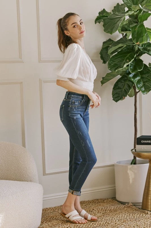 Kancan Bottoms Rhodes Slim Straight Denim 2 Kancan Bottoms Rhodes Slim Straight Denim