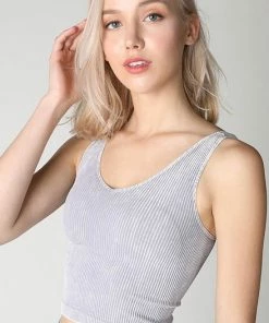 Tops NikiBiki Ruby Ribbed Crop Tank 64 Tops NikiBiki Ruby Ribbed Crop Tank