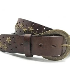 Embrazio Accessories Embracing Star Curved Leather Belt