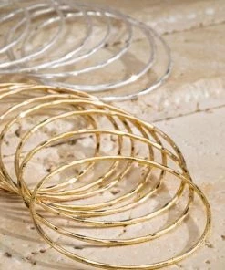 Urbanista Hammered Metal Bracelet Stack