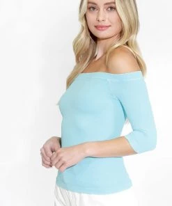 NikiBiki 3/4 Sleeve Off Shoulder Top