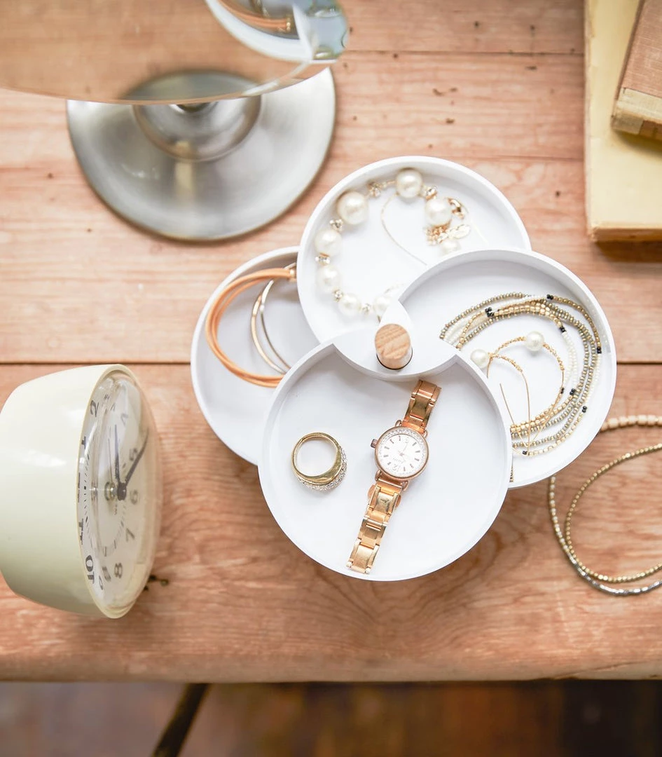 Yamazaki Home Yamazaki Tosca 4 Tiered Stacked Jewelry Box Gifts + Home Accents 6 Yamazaki Home Yamazaki Tosca 4 Tiered Stacked Jewelry Box Gifts + Home Accents