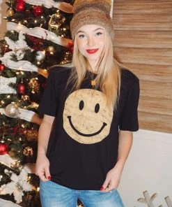 Oat Collective Happy Graphic Tee Tops