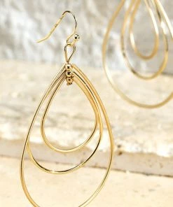 Urbanista Tiered Teardrop Dangle Earrings Accessories