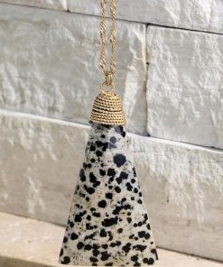 Urbanista Triangle Stone Pendant Necklace Accessories