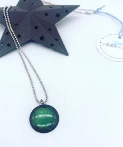 Twisted Designs By Beth Accessories Twisted Designs Enameled Emerald Pendant