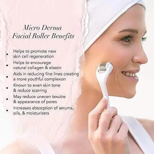 Kitsch Micro Derma Facial Roller 3 Kitsch Micro Derma Facial Roller