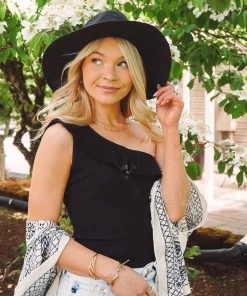 Charlotte Avery Tops Lovelyn One Shoulder Tank