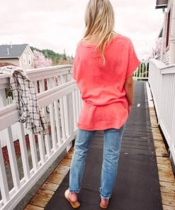 La Miel Tops Summery Vibes V Neck