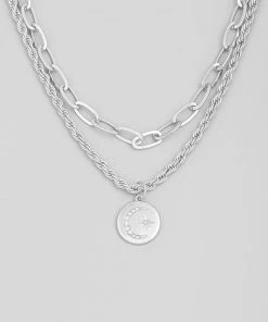 Fame Accessories To The Moon Layered Necklace