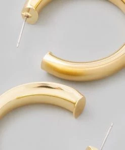 Fame Accessories A Little Bold Hoop Earrings