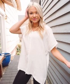 La Miel Tops Summery Vibes V Neck