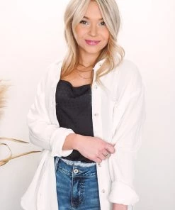 La Miel Tops Celia Button Down 61 La Miel Tops Celia Button Down