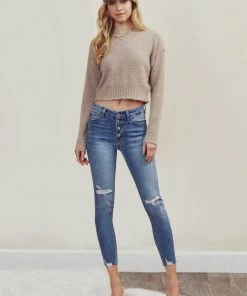 Kancan Brexton Mid Rise Denim Bottoms