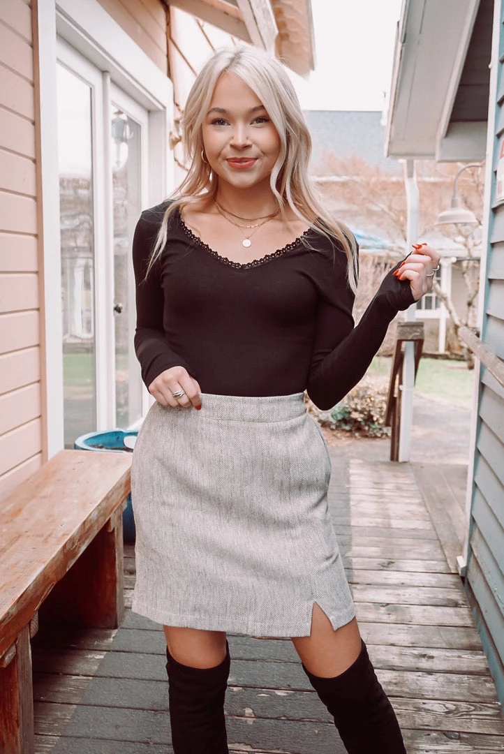 Promesa Keep It Sleek Mini Skirt Bottoms 1 Promesa Keep It Sleek Mini Skirt Bottoms